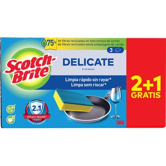 Esfregão Azul Com Esponja 2+1 Scotch Brite