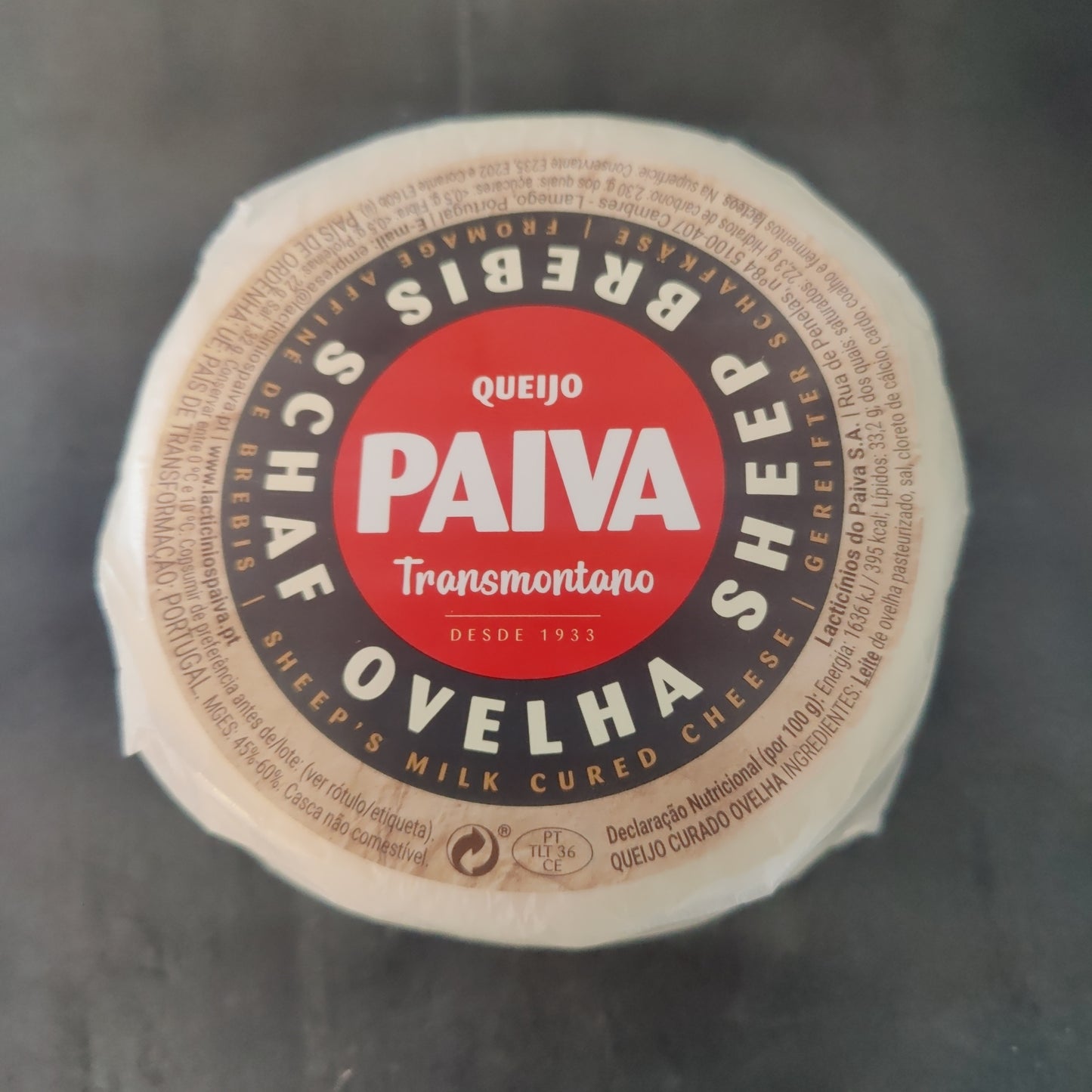 Queijo de Ovelha 500gr - Paiva