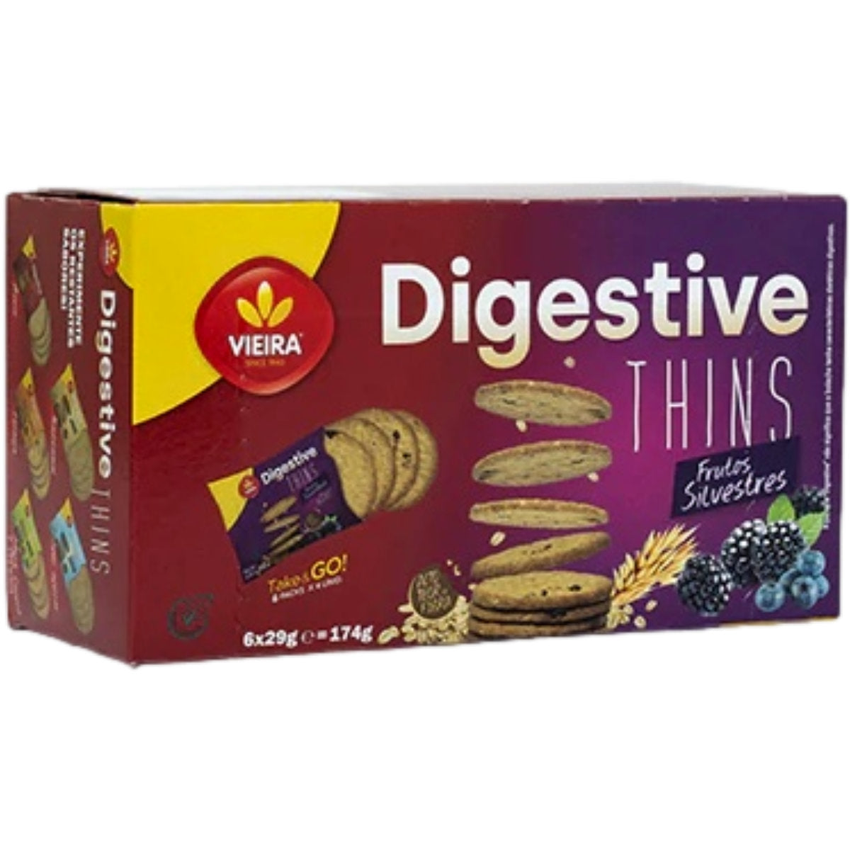 Bolacha Digestive Frutos Silvestre 174g - Vieira