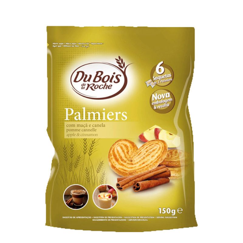 Palmiers Com Maca e canela 150g - Du Bois de Roche