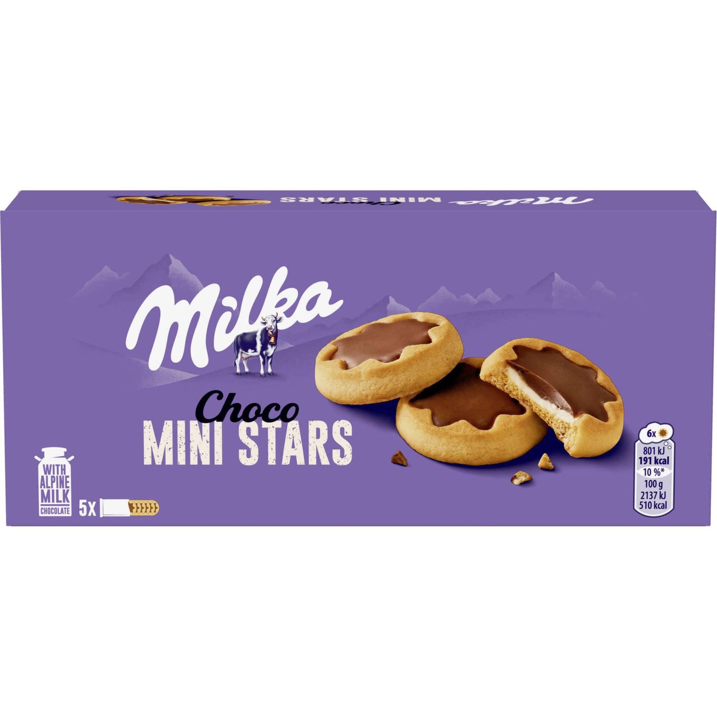 Bolacha Choco Minis Milka 185g