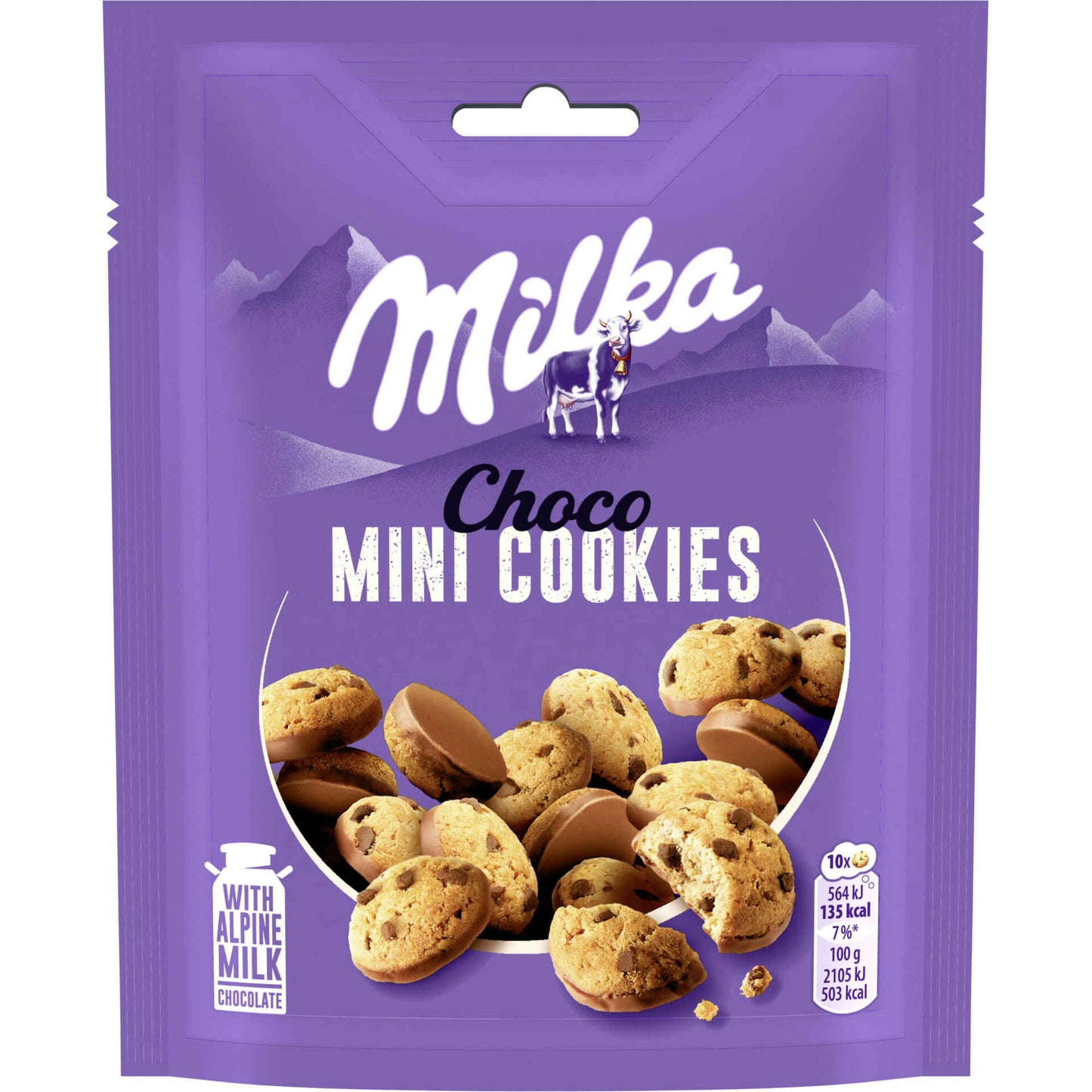 Bolacha Mini Cookies Milka 110g