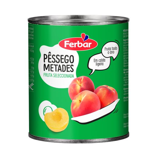 Pessego Metades 1KG - Ferbar