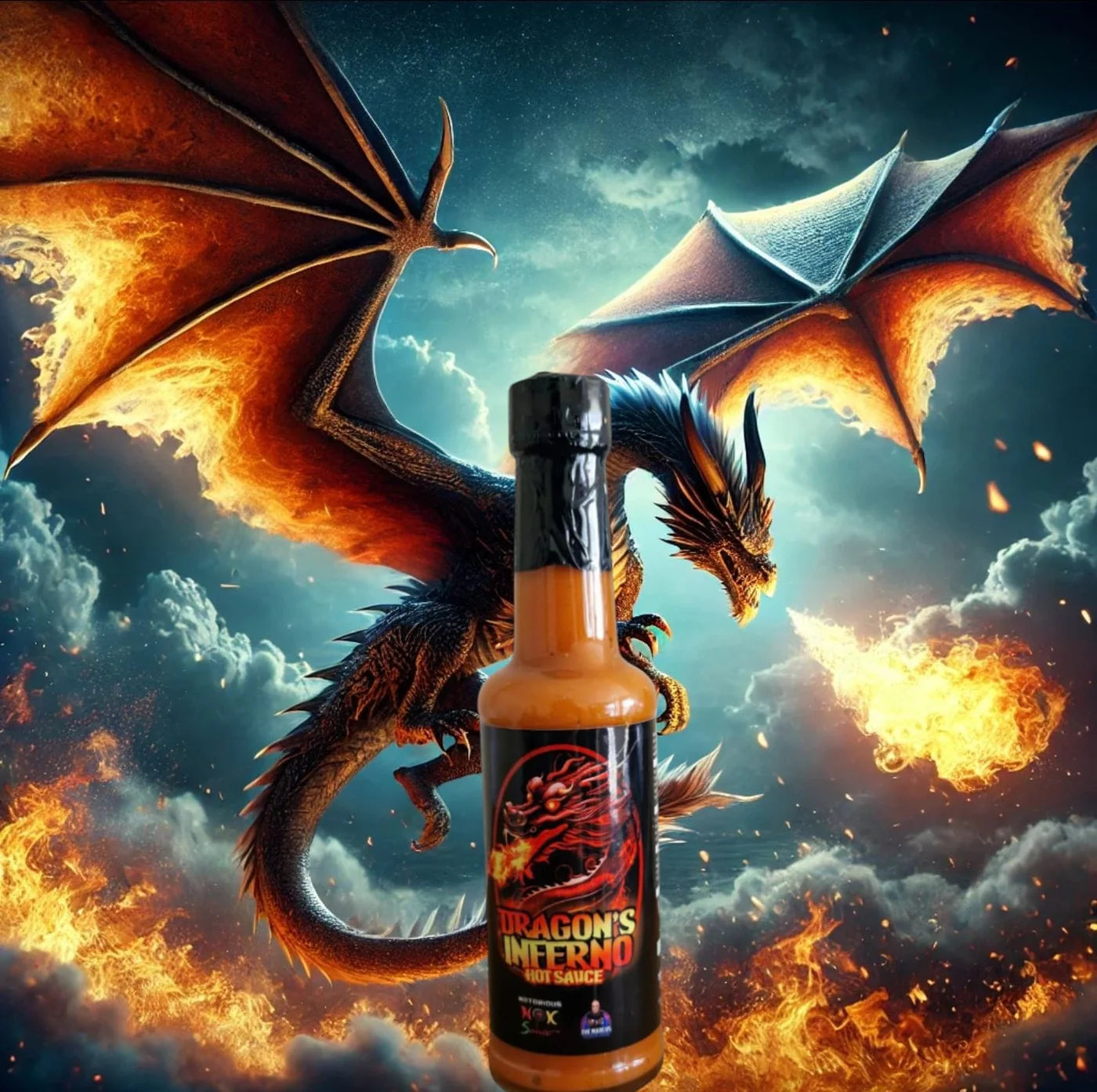 Dragons Inferno Hot Sauce 5🔥 150ml - noksauce