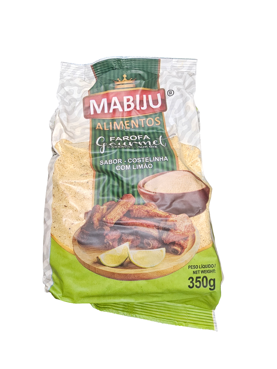 Farofa Sabor Costelinha Com Limão Gourmet Mabiju 350gr