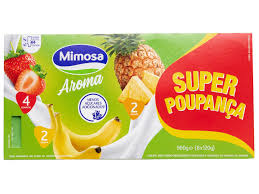 Iogurte Aroma Pack Económico Banana/Morango/Ananas 8x120g - Mimosa