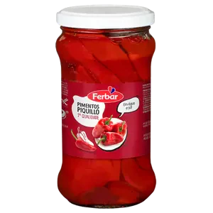 Pimentos Cortados Frasco 345gr- Ferbar