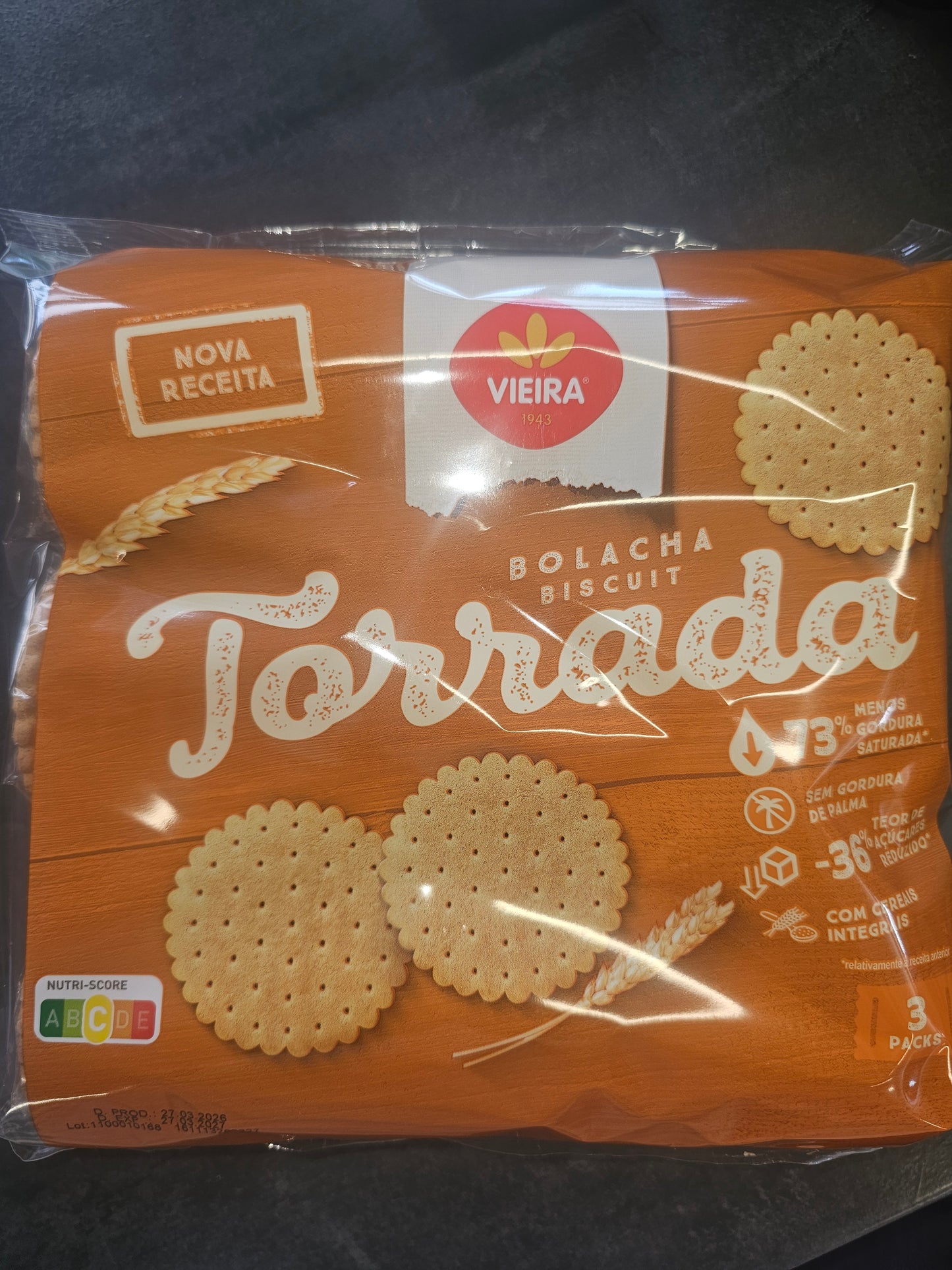 Bolacha Torrada 600gr - Vieira