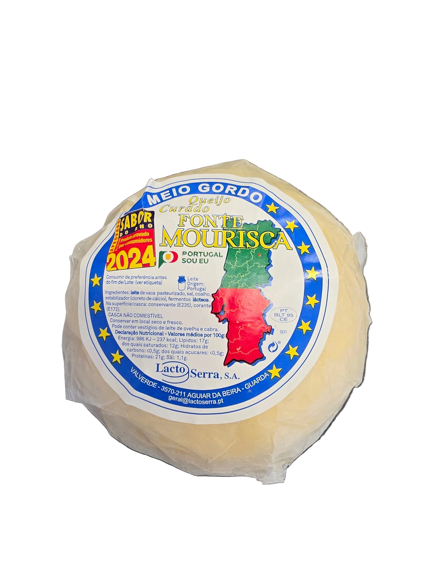Queijo Curado Meio Gordo Approx 500g - Fonte Mourisca
