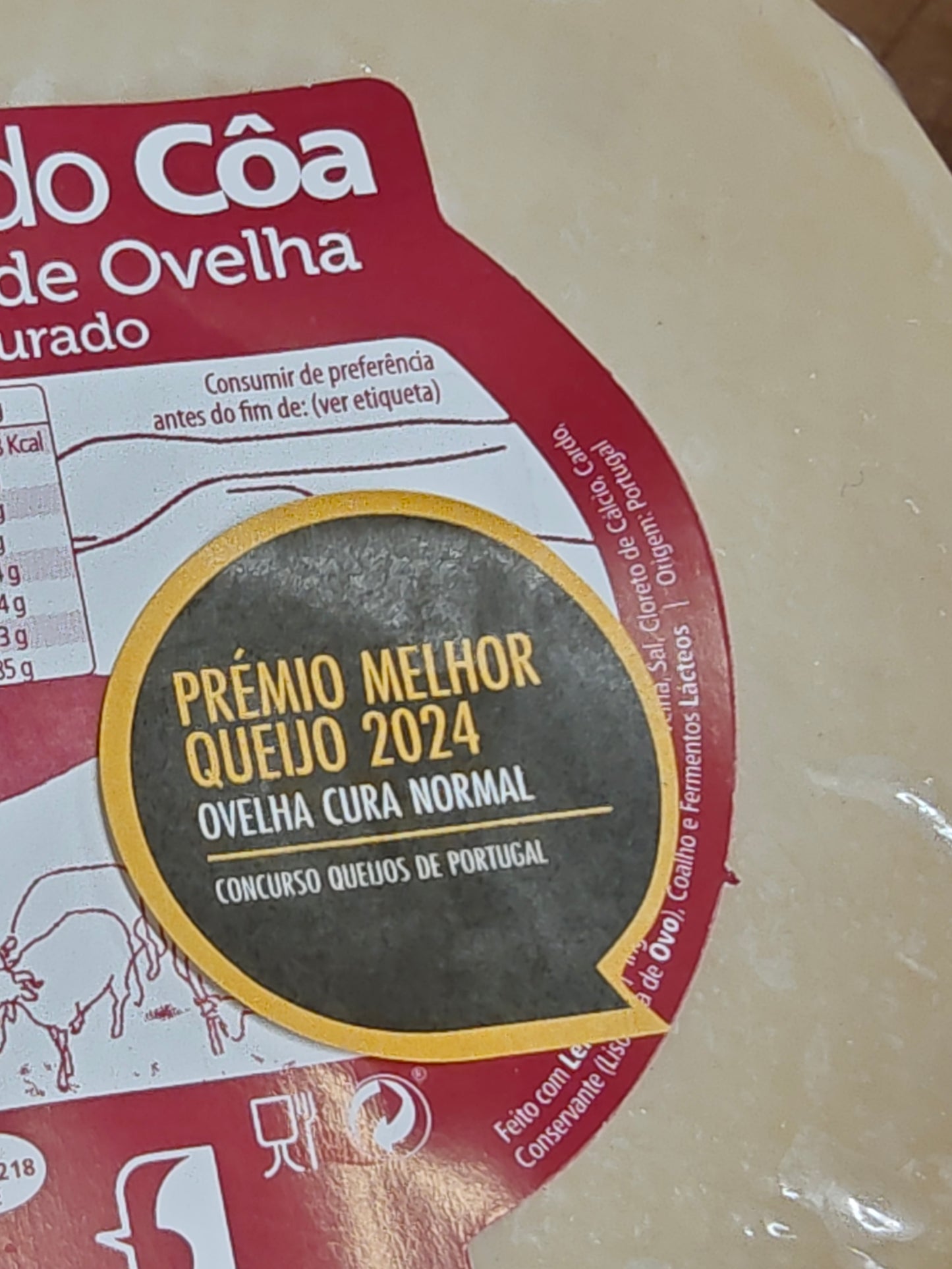Queijo Ovelha curado 500gr- Vale do Côa