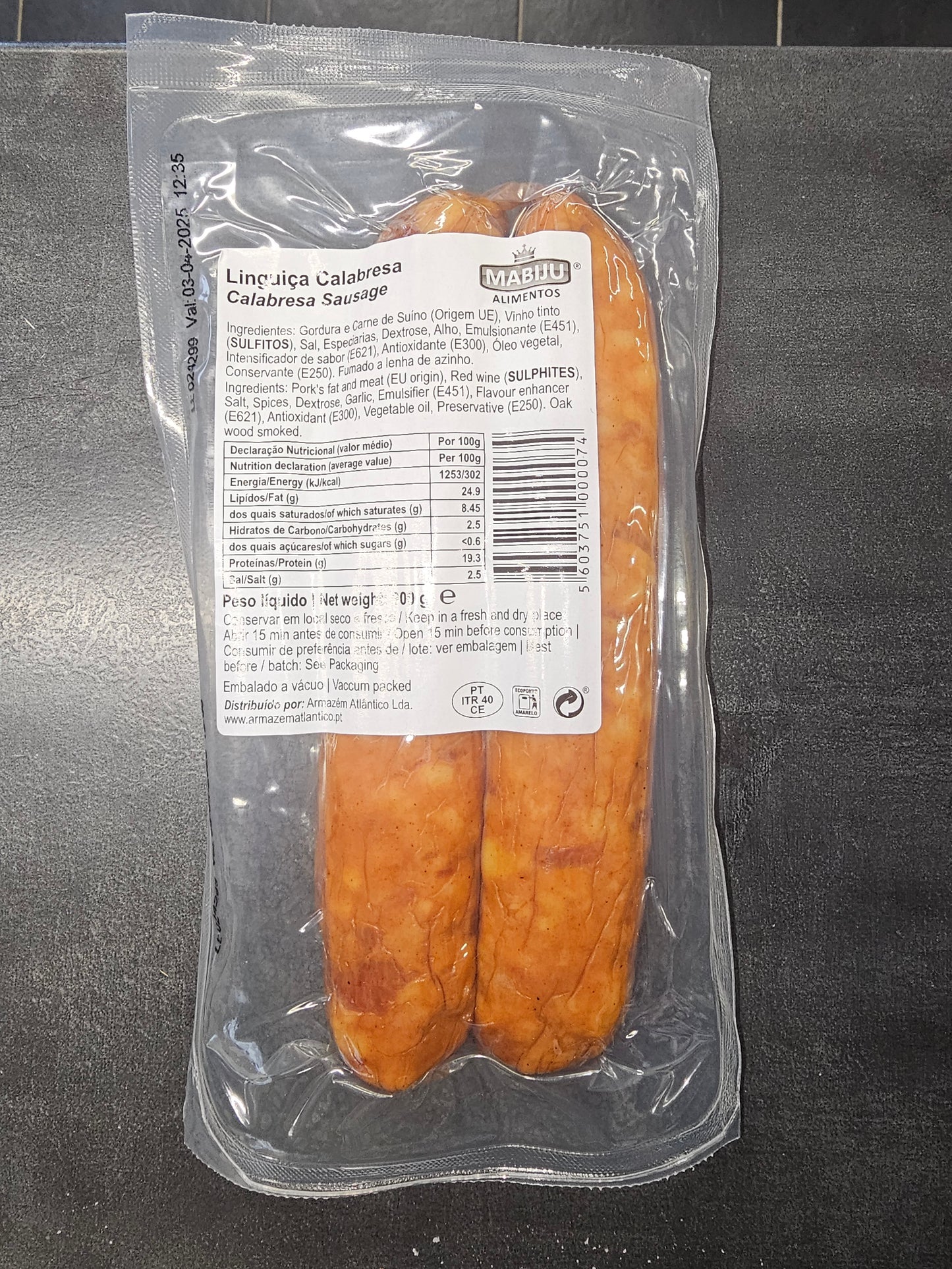 Linguiça Calabresa 300g - Mabiju
