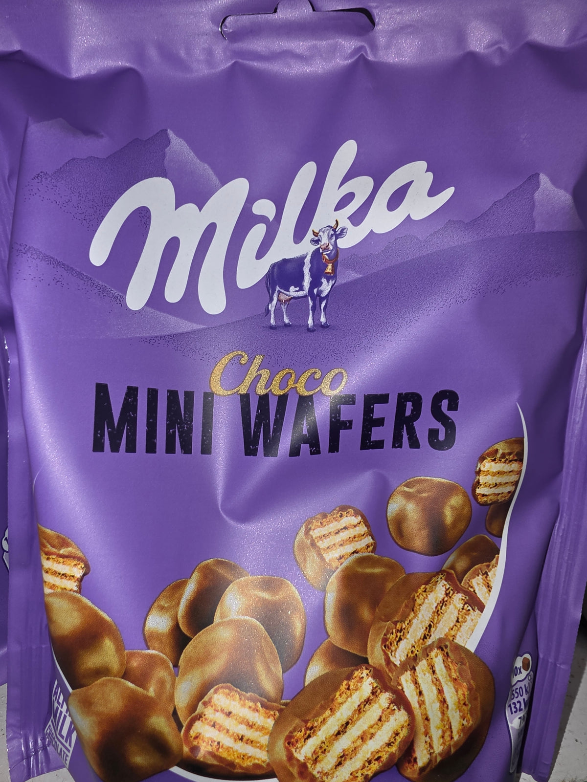 Bolacha Mini Wafers Milka 110g