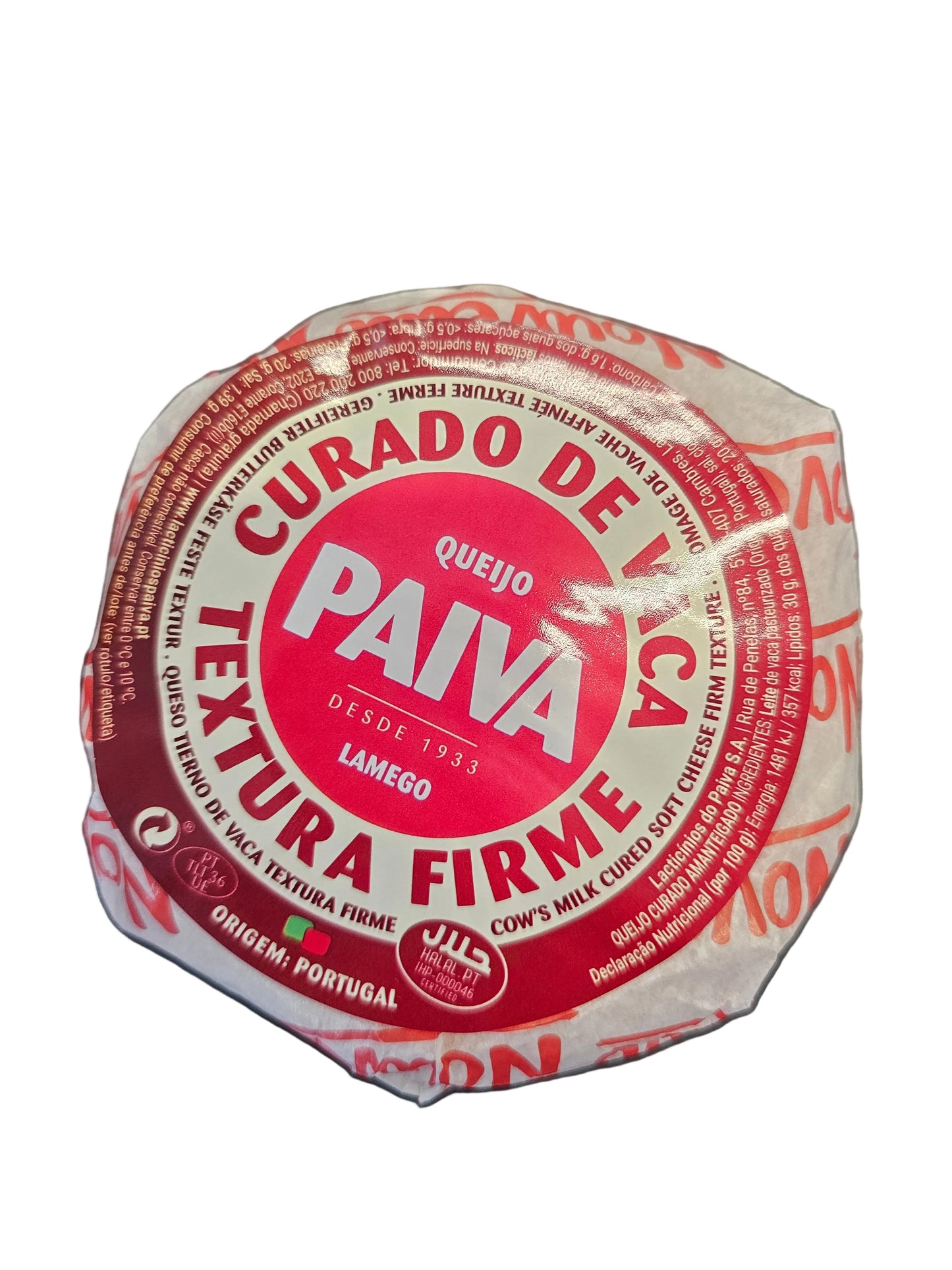 Queijo Curado de Vaca Textura Firne 500gr - Paiva