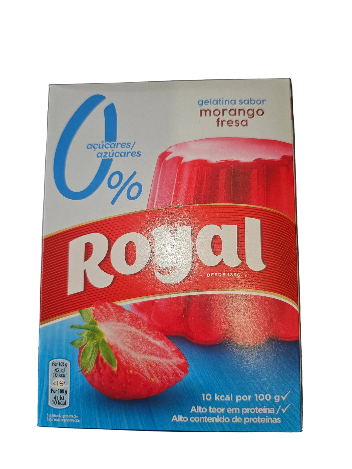 Gelatina em Pó Morango 0% 31gr - Royal