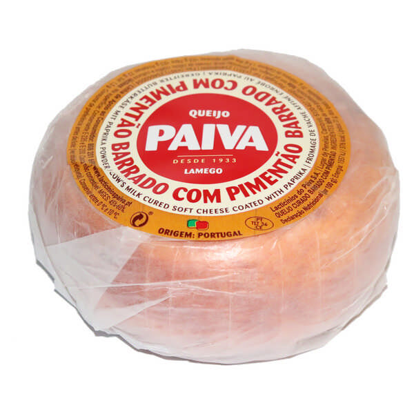 Queijo Prato Barrado com Pimentão 500gr - Paiva