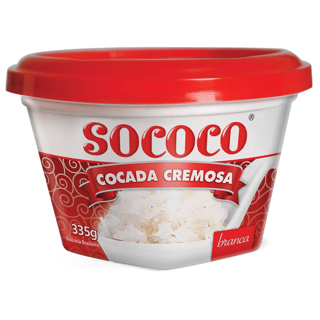 Doce Cocada Branca Cremosa Sococo 335gr