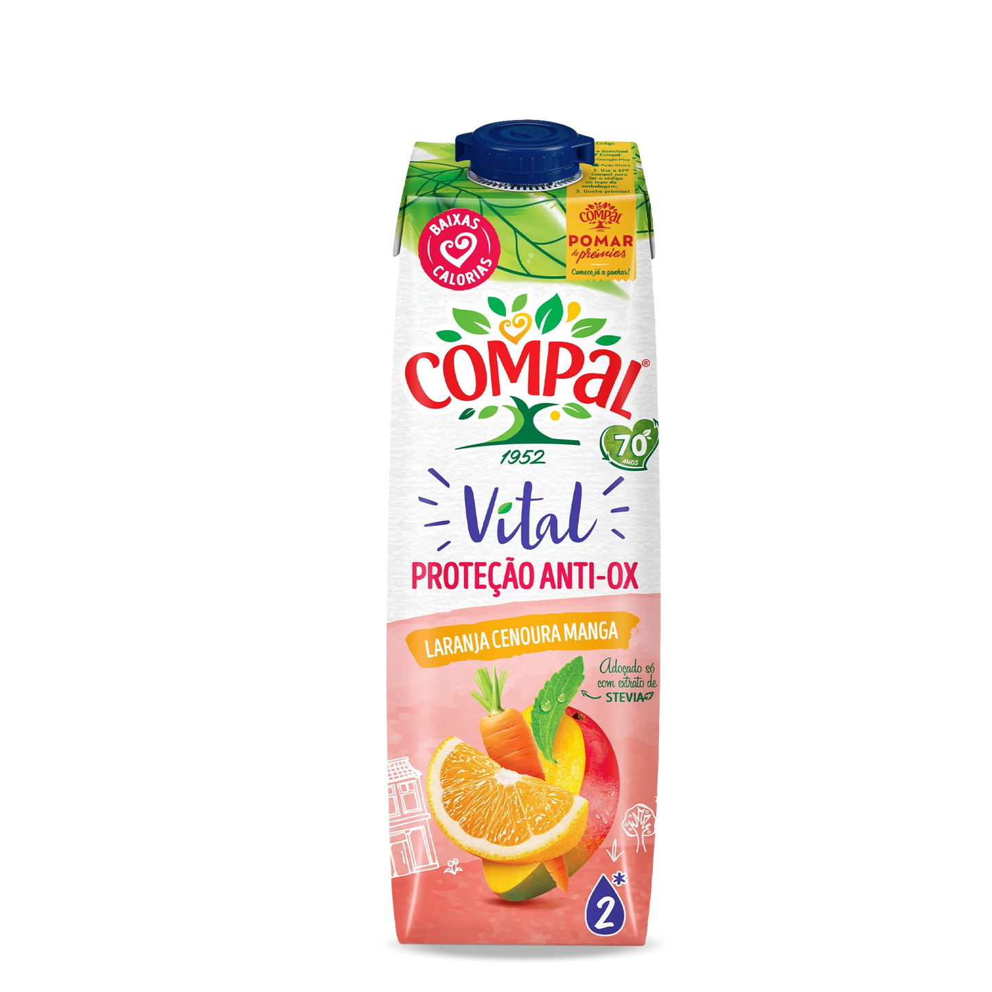 Compal Vital de Laranja/Cenoura/Manga 1lt