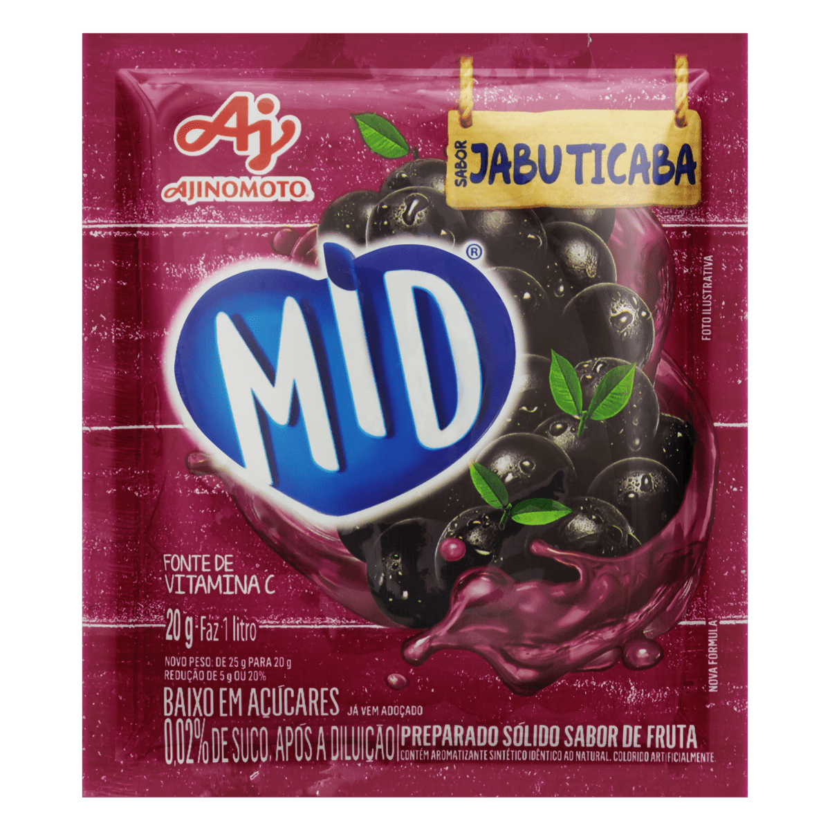 Refresco Mid Jabuticaba 20gr