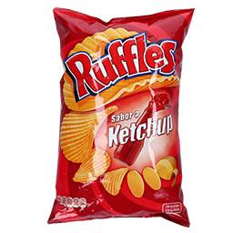 Batatas-fritas Ruffles sabor a Ketchup 150gr