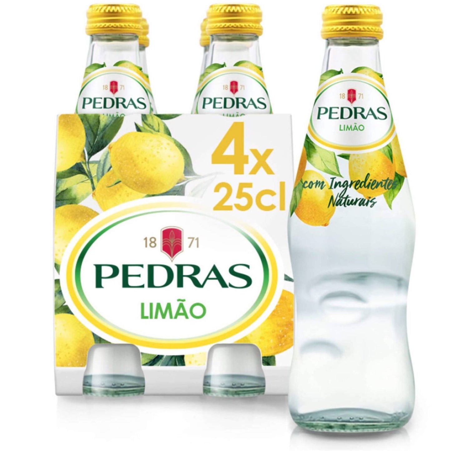 Água Com Gás Pedras Salgadas de Limão 4x25cl