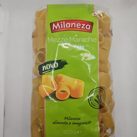 Massa Mezze Maniche Rigate 500gr - Milaneza