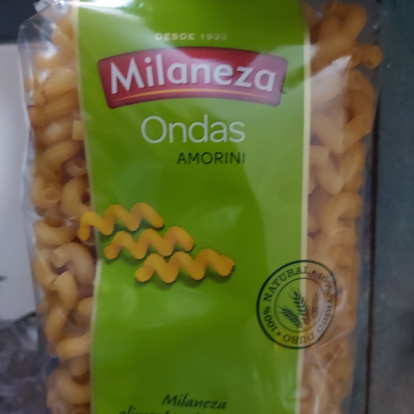 Massa Ondas Amorini 500g - Milaneza