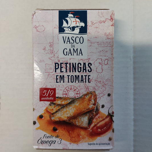 Petingas em Tomate 90g - Vasco da Gama
