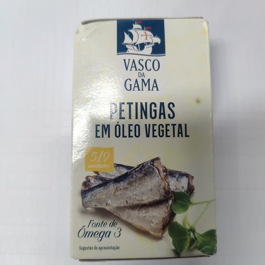 Petingas em Óleo Vegetal 90g - Vasco da Gama