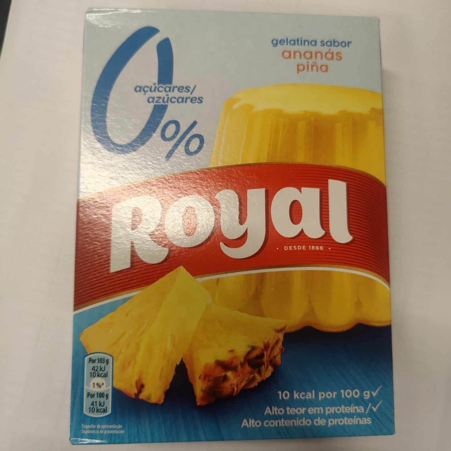 Gelatina em Pó Ananas 0% Açúcar 31gr - Royal