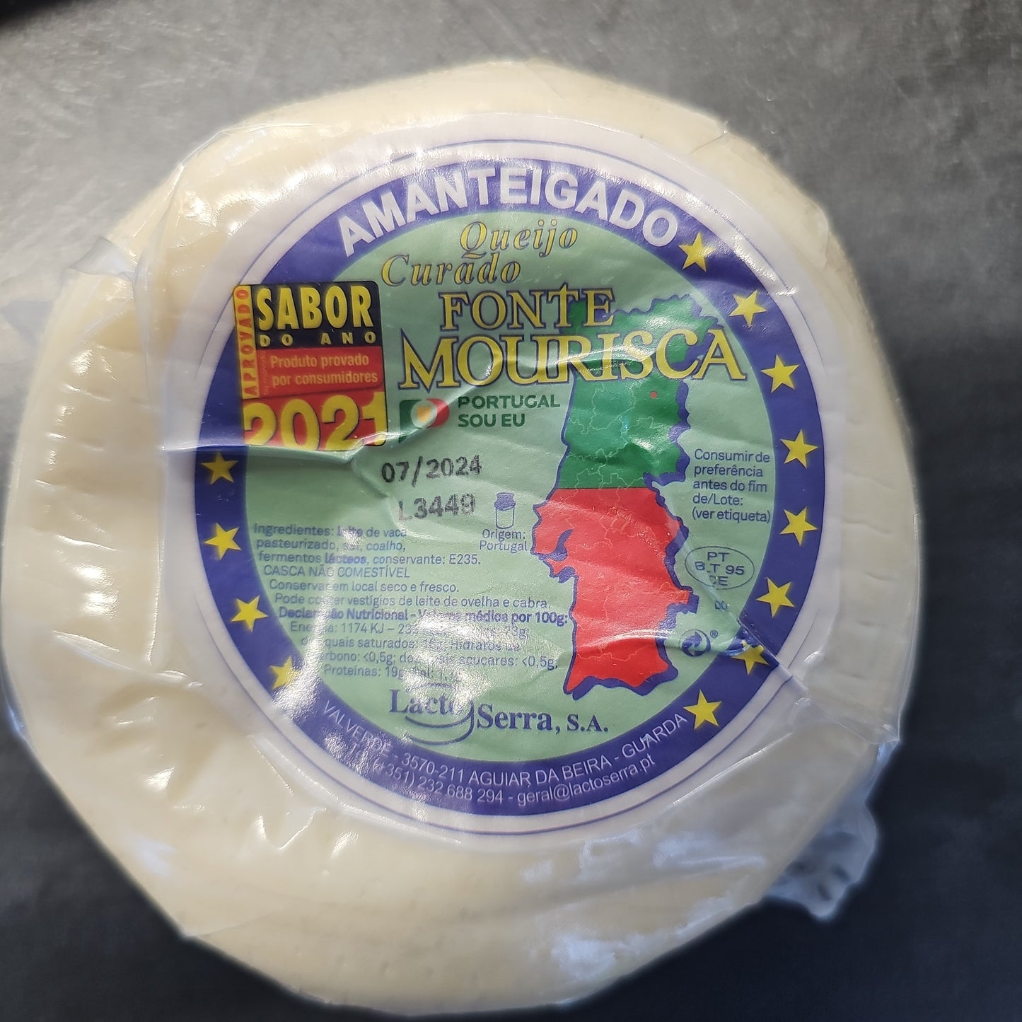 Queijo Curado Fonte Mourisca 500g Approx