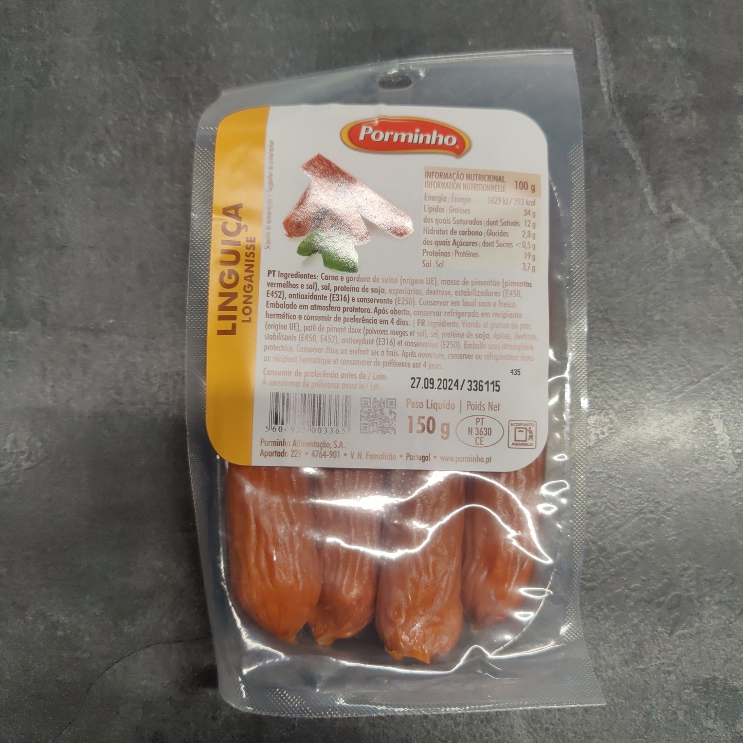 Linguiça 150gr - Porminho