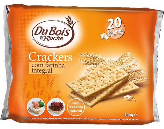 Biscoito Crackers Com Farinha de Trigo Integral 500gr