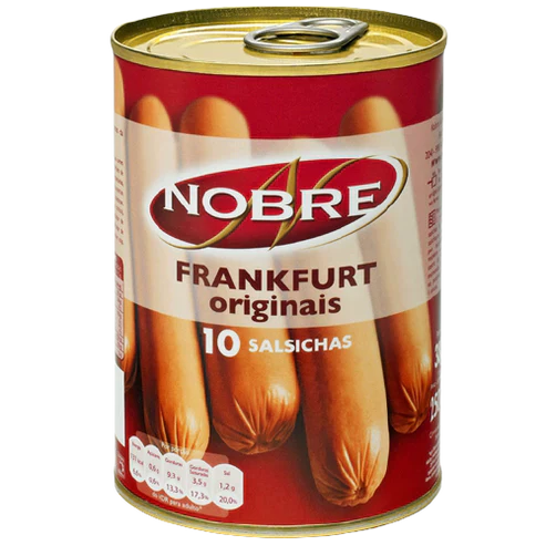 Salsichas Frankfurt Originais 8un - Nobre
