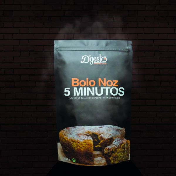 Bolo Noz 5 Minutos  500gr - D'gosto