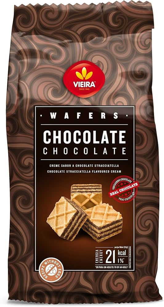 Biscoitos Wafer Chocolate 125g - Vieira