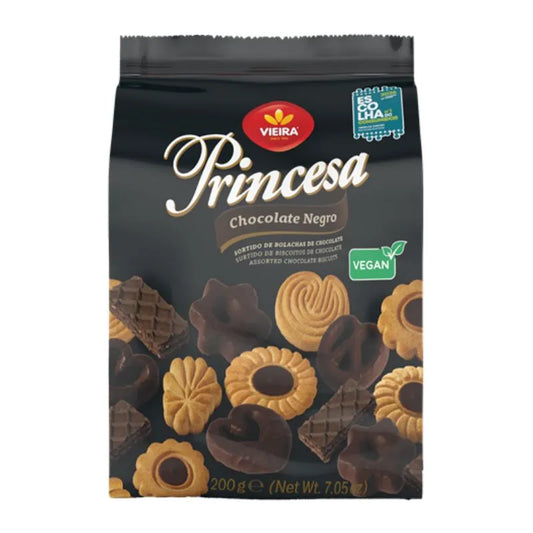 Biscoitos Assort Princesa Chocolate Negro 200g - Vieira