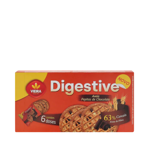 Bolacha Digestive Chocolate Snack 270g - Vieira