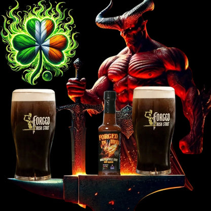 Forged In Hell Smoked Chipotle Stout Hot Sauce 3🔥 150ml - noksauce