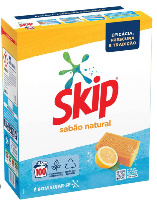 Detergente da Roupa Máquina Pó Sabão natural 100 Doses - Skip