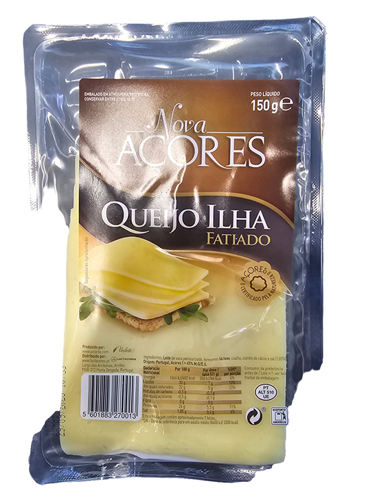 Queijo Ilha Fatiado 150g - Nova Açores