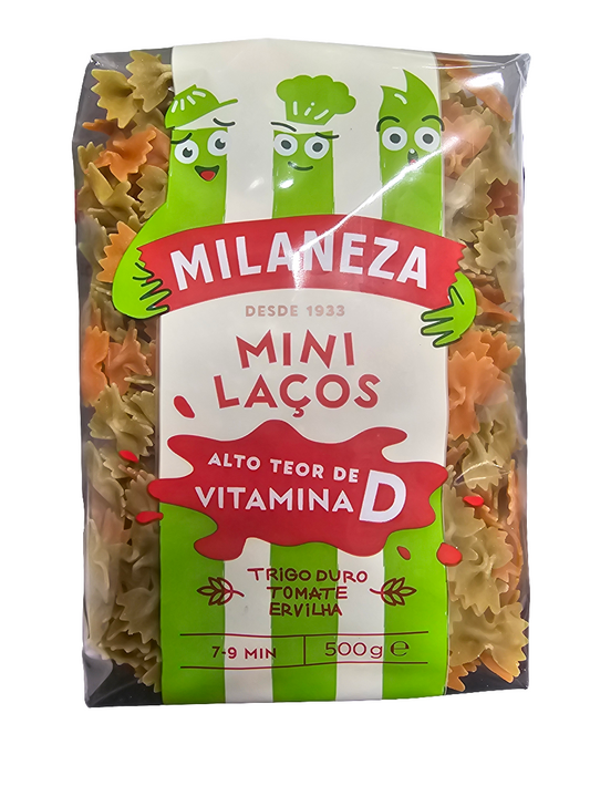 Massa Mini Laços Tricolor - Milaneza 500gr