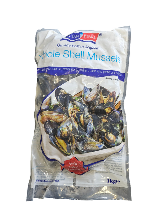 Whole Shell Mexilhões 1kg -  Ocean Pearl