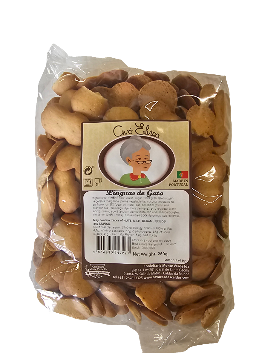 Biscoitos Línguas de Gato 250gr - Avo Elvira
