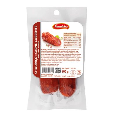 Chourico de Carne Corrente 200g - Porminho