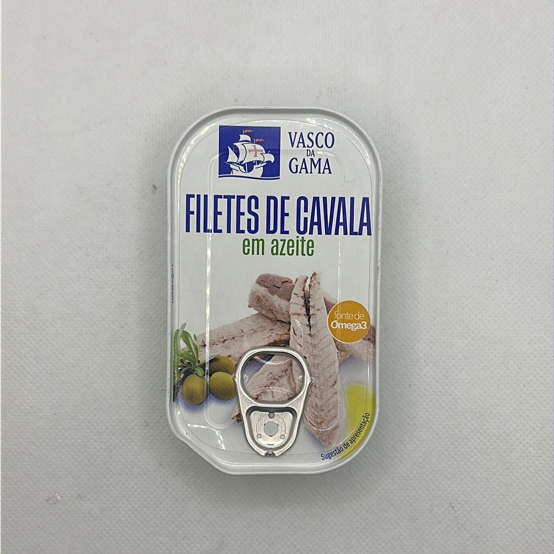 Filetes Cavala em Azeite 120gr- Vasco da Gama