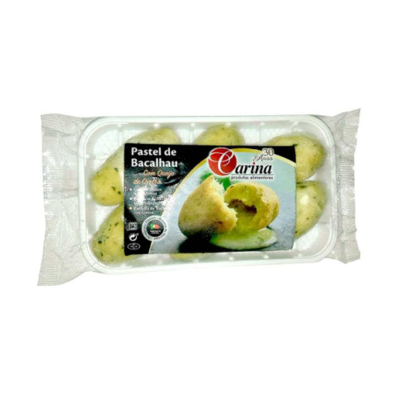 Pasteis de Bacalhau Com Queijo de Ovelha 6un - Carina