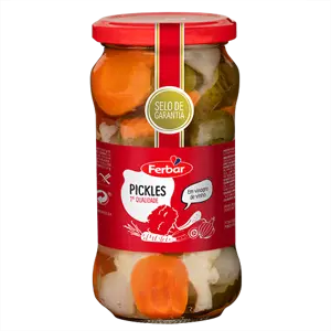 Pickles em Vinagre Frasco 345gr- Ferbar