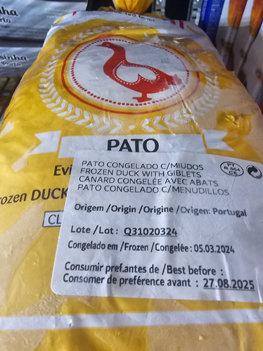 Pato Congelado C/Miudos 2.6kg - Avibom
