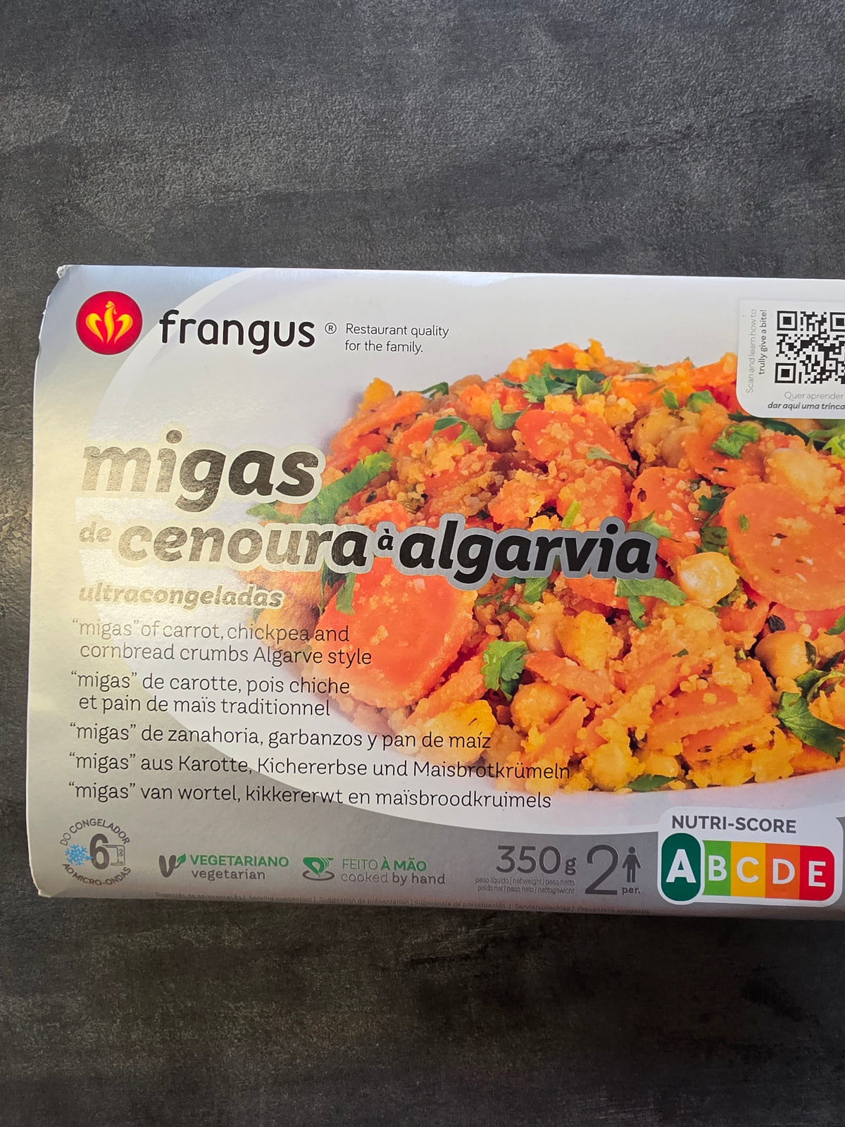 Migas de Cenoura à algarvia 350gr - Frangus