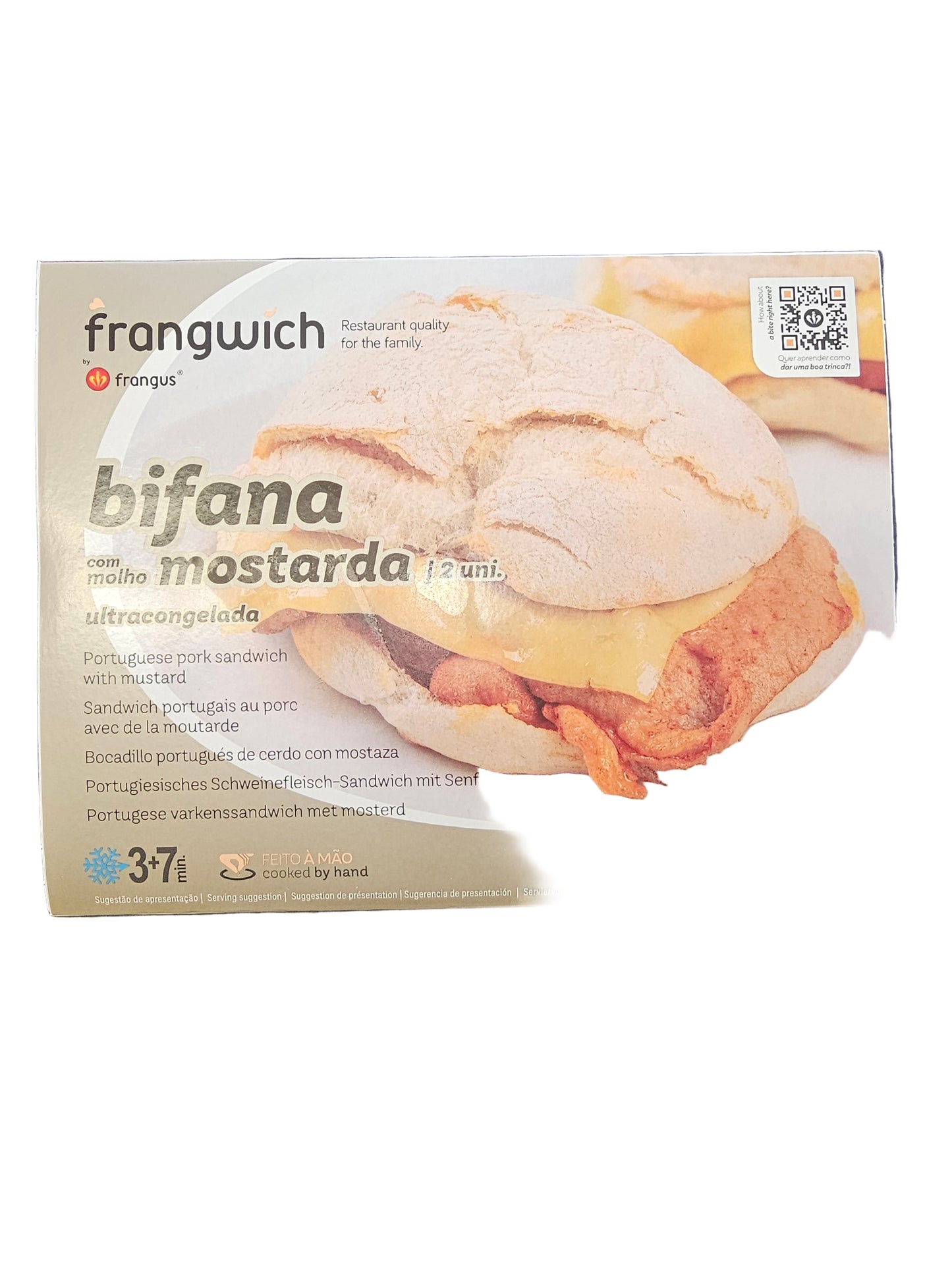 Frangwich bifana 2 un com molho Mostarda - Frangus